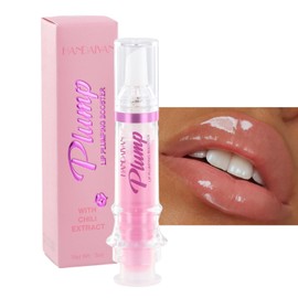 Shengxi Plumping Lip Oil, Klar Sofortig Plumper Lip Gloss, Moisturizing Lippenöl Lip Plumping Booster, Langanhaltend Glossy Pflegende Lippen Lip Balm Lip Plumper für Frauen Mädchen (1#)