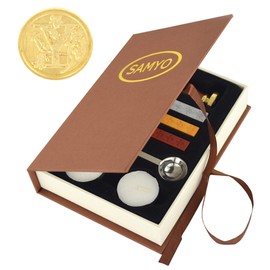Samyo Stamp Seal Sealing Wax Vintage Classic Old-Fashioned Antique Alphabet Initial Letter Set Brass Color Creative Romantic Stamp Maker (Y)