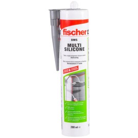 fischer Multipurpose Silicone Sealant, Kitchen & Bathroom, Transparent, Sealing Glazing, Renovating Joints in Sanitary Installations and Connection Joints