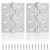 CDDCWZ Pack of 2 Hinges Stainless Steel Door Hinge 100