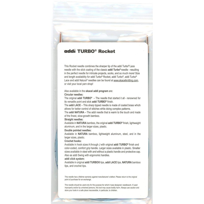 addi 編み針 輪針 ソックロケッツ 2.5mm (1号相当) 80cm 7757