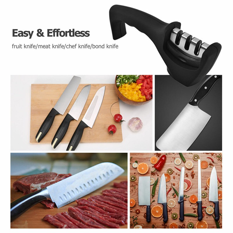 Unbranded Knife Sharpener 3 Stage Professional Ceramic Tungsten Kitchen Sharpening