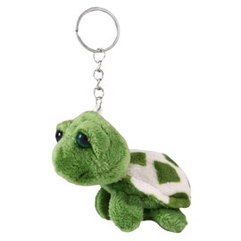 1Pc Green Sea Turtle Plush Keychain Stuffed Tortoise Animal Soft Plush Ocean Animal Turtle Charm Keyring Key Bag Pendant Decor Key Ring Stuffed Animals and Car Accessories Key Chain Stuffed Animals
