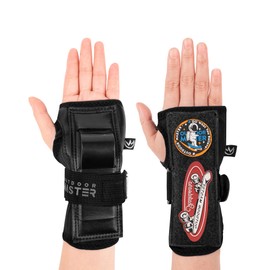 OutdoorMaster Wrist Guards for Snowboarding, Skating, Skateboarding, Impact Resistant Wrist Brace with Splints and Adjustable Strap, Wristsaver Wrist Support Protective Gear for Adults/Youth (1 Pair)