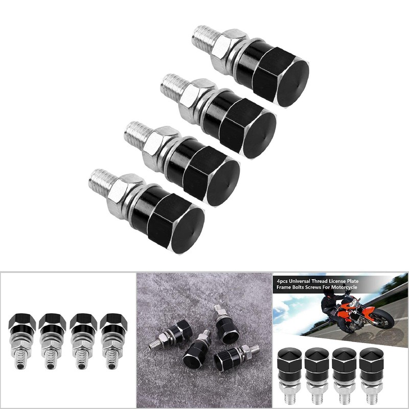 Universal License Plate Frame Screws Set for Motorcycle Stand Out