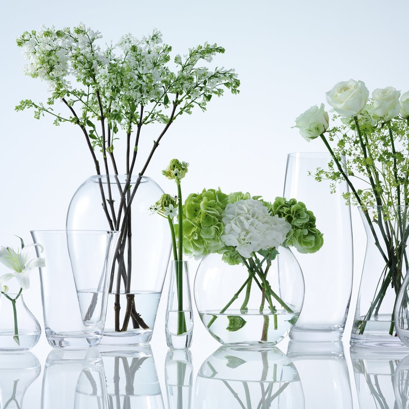 LSA Flower Garden Posy Flower Base (花器) Height 13 cm Clear