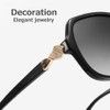 REONAS Polarized Sunglasses, Women's Fashion Sunglasses, Cool Elegant, Jewelry Frame,