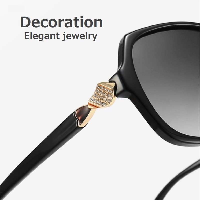 REONAS Polarized Sunglasses, Women's Fashion Sunglasses, Cool Elegant, Jewelry Frame,