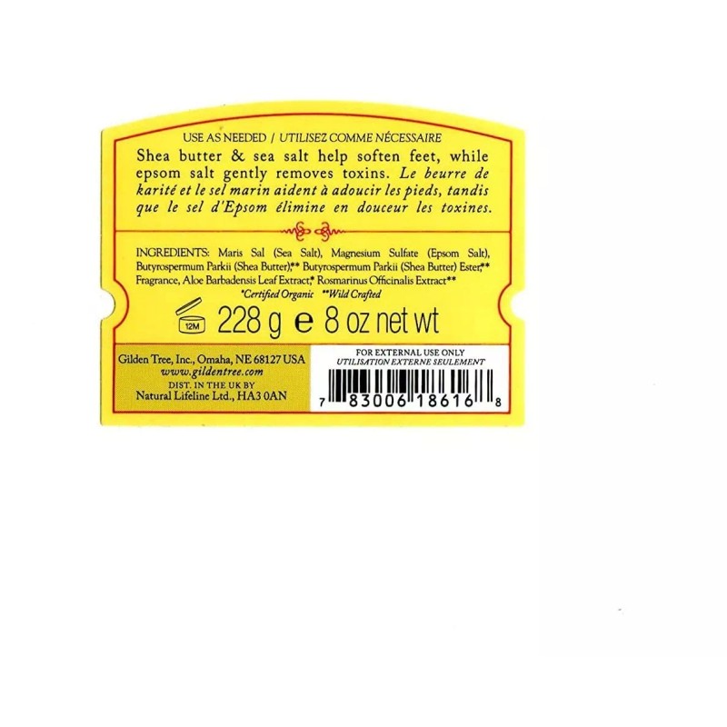 Gilden Tree Revitalizing Foot Soak Cristales Con Epsom Y Sal