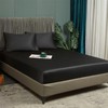 3 Pcs Cooling Queen Fitted Sheet Size Black, 100% Viscose