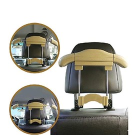 MACHSWON Car Headrest Retractable Hanger Car Seat Coat Jacket Suit Hanger Hook Stainless Steel