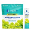 Liquid I.V. Sugar-Free Hydration Multiplier - Green Grape – Sugar-Free Hydration Powder Packets  | Electrolyte Drink Mix | Easy Open Single-Serving Stick | Non-GMO | 14 Sticks