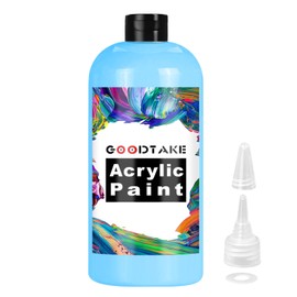 GOODTAKE Sky Blue Acrylic Paint, Art Craft Paint for Art Supplies, Paint for Canvas, Rocks, Wood, Fabric and Ceramic, Non Toxic Paint for Artists, Students, Beginners (Sky Blue, 7 Fl Oz)