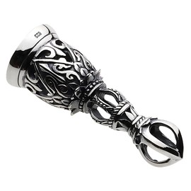 Figmart fp0310 Gothic Crown Bell Pendant (Silver Accessory), Sterling Silver, No Gemstone