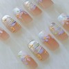 [GLORS] Purly Handmade Medium Ballerina Press on Nails | Oil