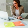 12 Pack A4 Punched Pockets, Colorful Plastic Wallets with 3