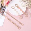 4pcs Bag Extender Chains, Metal Camellia Heart Purse Strap Extender