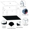 JAWUZ Transparent Acrylic Display Case 20 x 15 x 20