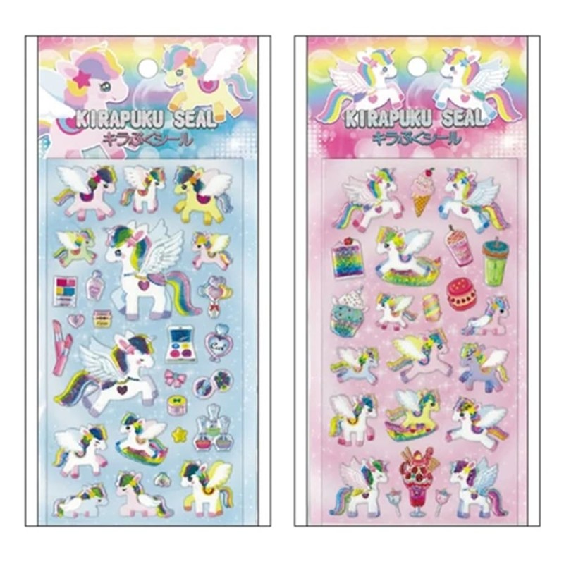 Sparkling Stickers Unicorn Fancy Dream, Pink and White, 1 Piece,