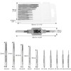 QWORK Micro Taps Bit Set - 10 Pcs M1-M3.5 HSS