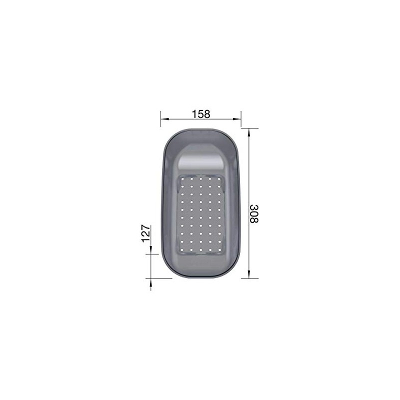 Blanco Accessory 214443 Plastic Shell In Trans Grey