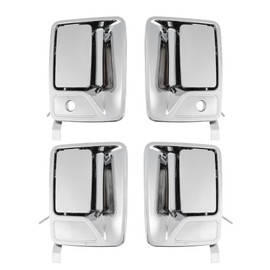 RATCHROLL Chrome Exterior Door Handle Set for Ford F250 F350 F450 F550 1999-2016 for Ford Excursion 2000-2005 Exterior Door Handles No.7C3Z2522405AA