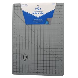 Alvin HM Self-Healing Cutting Mat for Hobbies 8.5 x 12 inch | Double-Sided Blue/Grey | 3-Layer Gridded Surface for Arts, Crafts and Sewing - Model HM0812