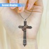 Cross Car Pendant, 2D Flat Acrylic Car Rear View Mirror