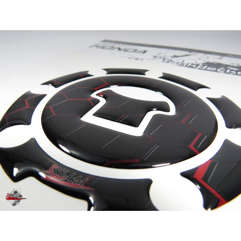 BIKE-label Fuel Cap Pad Red Universal Compatible for Honda 600049VA