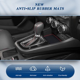 BIBIBO BIBIBO Gummi Antirutschmatten kompatibel mit Renault Arkana 2021-2024, Gummimatten, Auto Matten Zubeh?r, Anti-Rutsch-Matte, Aufbewahrungsbox rutschfeste Matten, 14 Stcke (Rot)