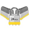 HZSY Padlocks Keyed Alike, Pack of 24, Laminated Steel Keyed