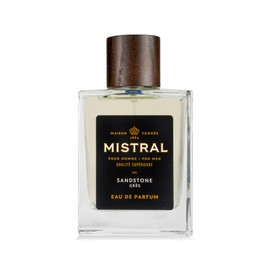 Mistral Men’s Cologne – Sandstone Eau de Parfum | Earthy & Spicy Masculine Scent with Lemon, Patchouli & Orange Blossom | Cruelty-Free & Long-Lasting Perfume for Men, Made in France - 3.4 Oz