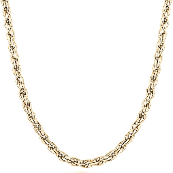 Savlano 18K Gold Plated 925 Sterling Silver 3.5mm Solid Italian