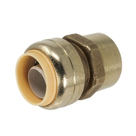 PROCURU 1-Inch PushFit x Female FNPT Adapter, Plumbing Fitting for Copper, PEX, CPVC Pipe, Lead Free Certified (1", 1-Pack)