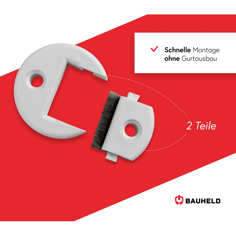 BAUHELD® Roller Shutter Belt Guide Surface-Mounted [Pack of 5] –