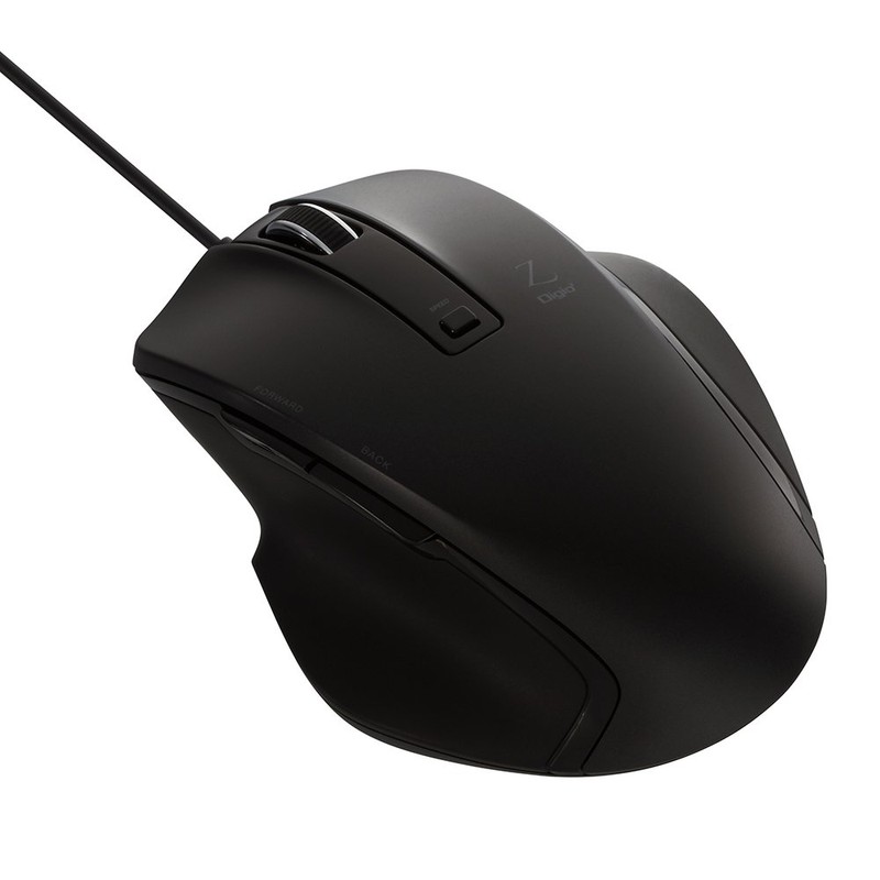 Nakabayashi Z8344 Digio2 Ultimate Shape Wired Mouse, 5 Buttons, Blue