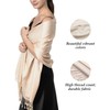 Achillea Large Soft Silky Pashmina Shawl Wrap Scarf in Solid
