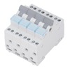 4P Dual Power Manual Transfer Switch DIN Rail Mount Single