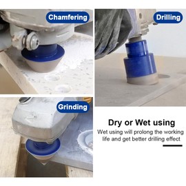 SHDIATOOL Diamond Drill Core Bits,Tile Drilling Core Hole Saw Cutter for Porcelain Marble Ceramic Granite with SDS Plus Adapter 8pcs(20/25/35/50/75/100/2inch/SDS)