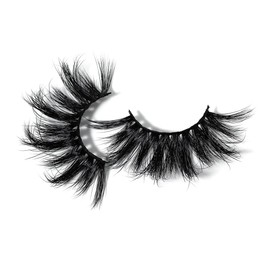 KSYOO Real 3D Mink Lashes Fluffy,False Eyelashes Dramatic Thick Long Type,HandMade Full Strip Lashes,Cruelty Free Reusable Fake Eyelashes for Women Makeup (IS021-1Pair)
