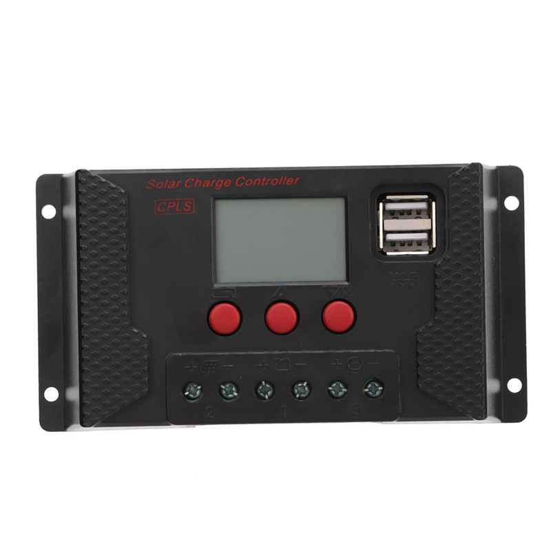 LCD PWM Solar Charge Controller 12V 24V Automatic Recognition Solar