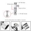 HUBEST 13pcs Multi-Size Airbrush Adapter with Adjustable Valve Metal Compressor