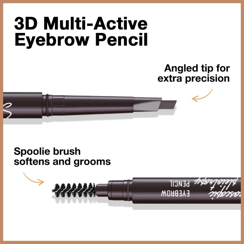WanTuoluo Eye Brow Pencils for Women, Retractable Soft Brown Eyebrow