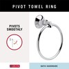 Delta Faucet 76446 Ashlyn Wall Mounted Towel Ring in Chrome,