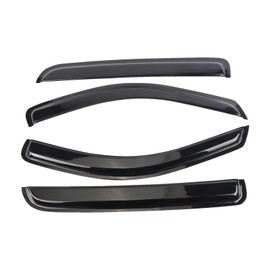 SONTIAN Window Visor Wind Deflector 4pcs Out-Channel Tape-On Nice Rain Guards Set Compatible with 2004-2008 Ford F-150 Super/Crew Cab 2006-2008 Lincoln Mark LT Super/Crew Cab 94443