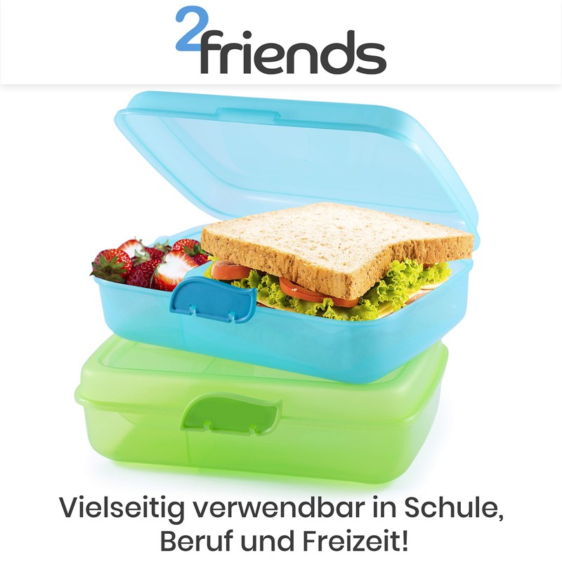 Lunch box lunch box for children and adults, 2 pieces