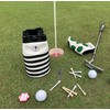 PINKTEE Golf Ball Sack Valuable Pouch Leather Bag Bucket Waist