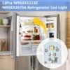WR55X11132 WR55X25754 Refrigerator Led Light and Cover Assembly Compatible with