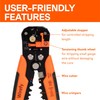 Wirefy Automatic Wire Stripper Tool | Self-Adjusting 3-in-1 Wire Stripper,