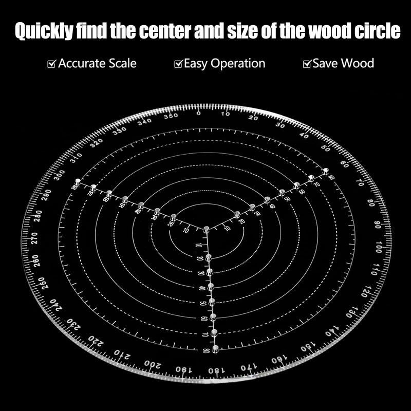 Round Circle Center Finder Compass Tool Round Center Finder Clear